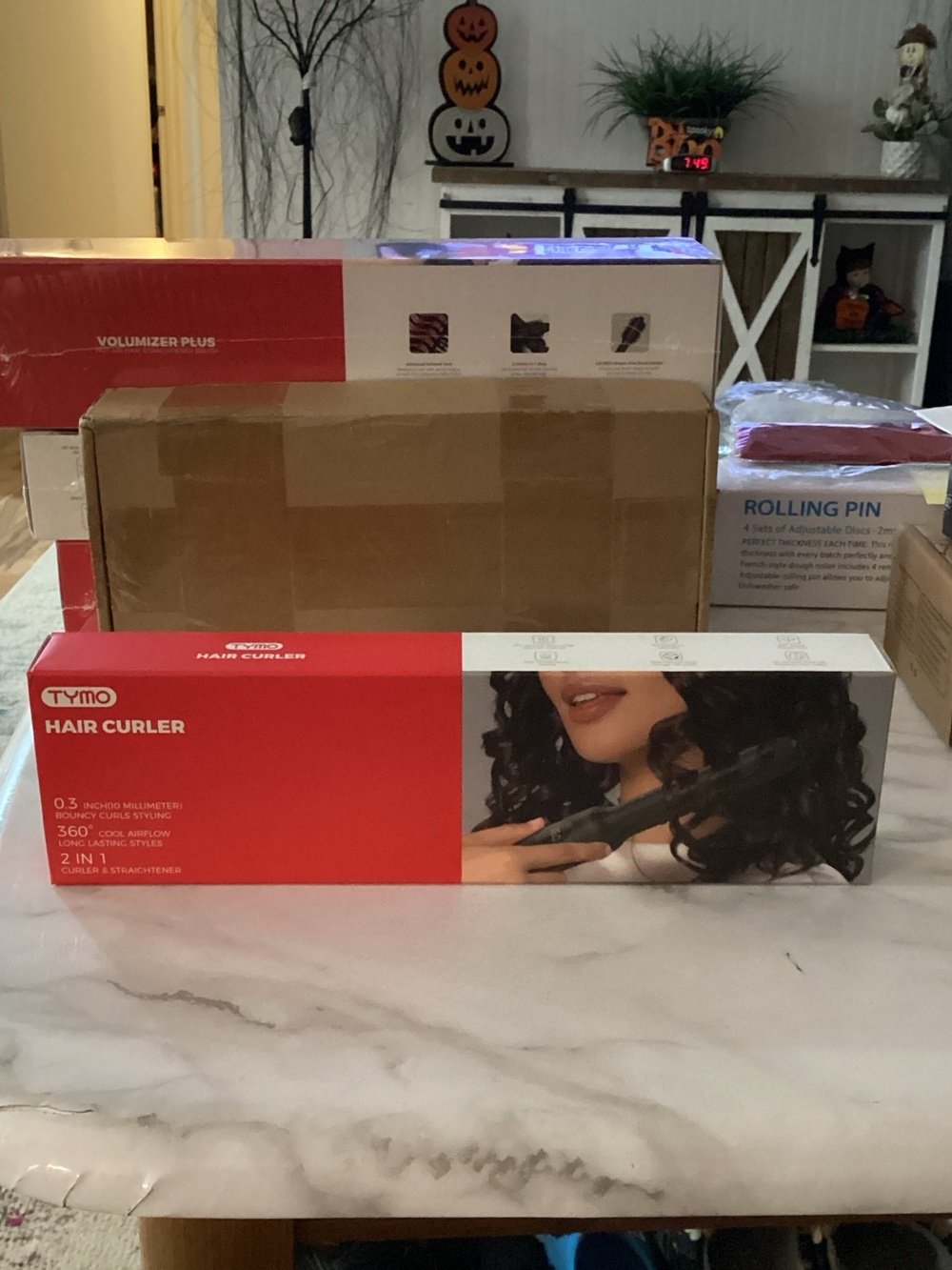 Tymo Hair Curler in Red - 2-in-1 Styling Tool